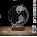 Dünya Globe Ofis Hediye 3D Lamba - Masa Gece Lambası