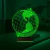 Dünya Globe Ofis Hediye 3D Lamba - Masa Gece Lambası