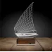 Yelkenli Gemi Kaptan 3D Lamba - Masa Gece Lambası