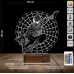 Örümcek Adap Spider Man Ağ 3D Lamba - Masa Gece Lambası
