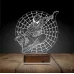 Örümcek Adap Spider Man Ağ 3D Lamba - Masa Gece Lambası
