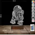 Robot SW Çocuk Odası 3D Lamba - Masa Gece Lambası