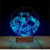Astronot Gezegen 3D Lamba - Masa Gece Lambası