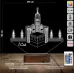 Kabe Mekke 3D Lamba - Masa Gece Lambası