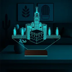 Kabe Mekke 3D Lamba - Masa Gece Lambası