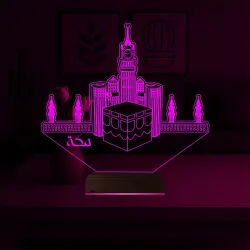Kabe Mekke 3D Lamba - Masa Gece Lambası