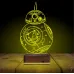 Sw Robot BB8 3D Lamba - Masa Gece Lambası