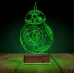 Sw Robot BB8 3D Lamba - Masa Gece Lambası