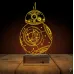 Sw Robot BB8 3D Lamba - Masa Gece Lambası