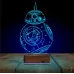 Sw Robot BB8 3D Lamba - Masa Gece Lambası