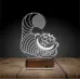 Yaramaz Kedi Çocuk Odası 3D Lamba - Masa Gece Lambası