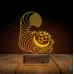 Yaramaz Kedi Çocuk Odası 3D Lamba - Masa Gece Lambası
