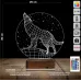 Kurt Tasarım 3D Lamba - Masa Gece Lambası