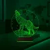 Kurt Tasarım 3D Lamba - Masa Gece Lambası