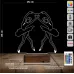 Bale Balerin 3D Lamba - Masa Gece Lambası