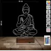 Yoga Buda 3D Lamba - Masa Gece Lambası