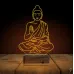 Yoga Buda 3D Lamba - Masa Gece Lambası