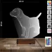 Köpek Tasarım 3D Lamba - Masa Gece Lambası
