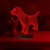 Köpek Tasarım 3D Lamba - Masa Gece Lambası