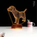Köpek Tasarım 3D Lamba - Masa Gece Lambası