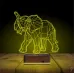 Fil Polygonal 3D Lamba - Masa Gece Lambası