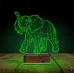 Fil Polygonal 3D Lamba - Masa Gece Lambası