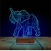 Fil Polygonal 3D Lamba - Masa Gece Lambası