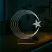 Ay Yıldız Türk Bayrağı 3D Lamba - Masa Gece Lambası