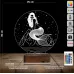 Deniz Kızı Mermaid 3D Lamba - Masa Gece Lambası