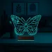 Kelebek 3D Lamba - Masa Gece Lambası