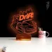 Drift Yarış Arabası 3D Lamba - Masa Gece Lambası