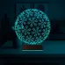 Kar Tanesi 3D Lamba - Masa Gece Lambası