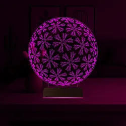 Kar Tanesi 3D Lamba - Masa Gece Lambası