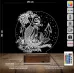 Deniz Kızı Mermaid Çapa 3D Lamba - Masa Gece Lambası
