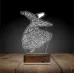 Semazen Mevlana Tasarım 3D Lamba - Masa Gece Lambası