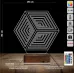 Geometrik Küp 3D Lamba - Masa Gece Lambası