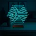 Geometrik Küp 3D Lamba - Masa Gece Lambası