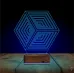 Geometrik Küp 3D Lamba - Masa Gece Lambası