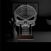 Kuru Kafa Punisher 3D Lamba - Masa Gece Lambası