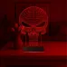 Kuru Kafa Punisher 3D Lamba - Masa Gece Lambası