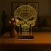 Kuru Kafa Punisher 3D Lamba - Masa Gece Lambası