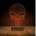 Kuru Kafa Punisher 3D Lamba - Masa Gece Lambası