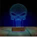 Kuru Kafa Punisher 3D Lamba - Masa Gece Lambası