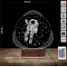 Astronot Uzay 3D Lamba - Masa Gece Lambası