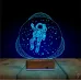 Astronot Uzay 3D Lamba - Masa Gece Lambası