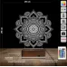 Mandala 3D Lamba - Masa Gece Lambası