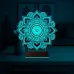 Mandala 3D Lamba - Masa Gece Lambası