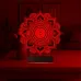 Mandala 3D Lamba - Masa Gece Lambası
