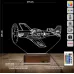 Uçak Pilot Savaş Uçağı 3D Lamba - Masa Gece Lambası