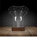 Fil Polygonal 3D Lamba - Masa Gece Lambası